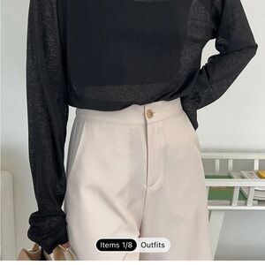 Shein dazy solid drop shoulder tee